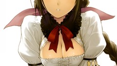 Dress bows long hair blue eyes brunettes braids tony taka 