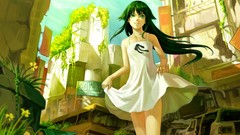Dress brunettes white dress saya no uta saya