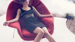 Dress Celebrity Olivia Wilde Actress water drops legs veil 