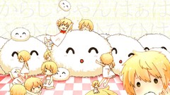 Dress Chibi blondes anime girls