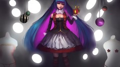 Dress cleavage long hair