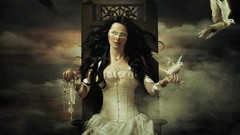 Dress doves blindfolds Throne