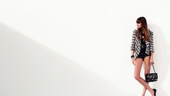 Dress fashion Actress asians brands stills chanel brunettes 