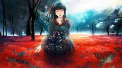 Dress Flowers forests kimono