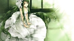 Dress Flowers long hair