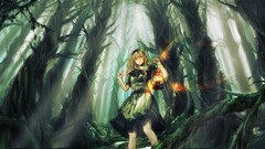 Dress forests anime girls