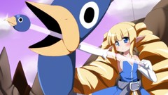 Dress gloves blondes blush long hair blue eyes disgaea prinny 