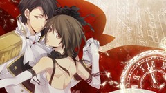 Dress gloves brown eyes short hair black hair black eyes