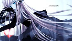 Dress gloves elbows anime girls vocaloid megurine luka