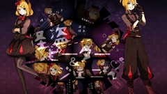 Dress gloves Ribbons blondes short hair vocaloid kagamine len 