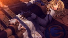 Dress gloves Ribbons short hair underwear panties Soul Calibur 