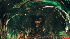 Dress hats blondes anime girls green eyes touhou komeiji koishi 