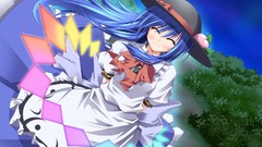 Dress hats blue hair anime girls touhou hinanawi tenshi