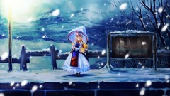 Dress hats bows blondes long hair anime girls touhou yakumo 