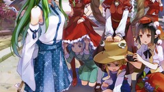 Dress hats Frogs white hair red eyes blondes blue hair long 