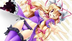 Dress hats gap Ribbons bows blondes smiling long hair lingerie 