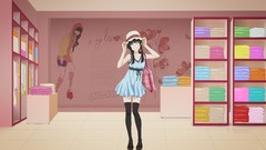 Dress hats long hair closed eyes black hair sanka rea sankarea 