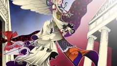 Dress hats Ribbons bows blondes long hair anime girls touhou 