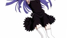 Dress higurashi no naku koro ni lolita fashion purple hair 