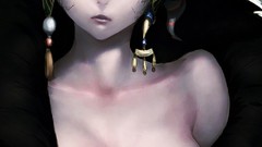 Dress lips Jewelry Final Fantasy earrings shoulders anime girls 