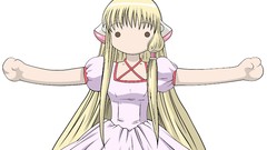 Dress long hair anime girls chobits chii Simple Background