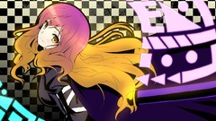 Dress long hair purple