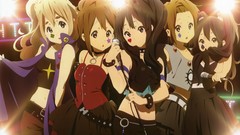 Dress microphones anime girls akiyama mio k - on nakano azusa 