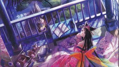 Dress multicolor anime girls fuji choko original characters