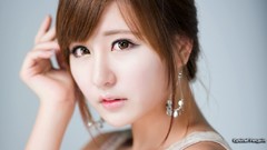 Dress neck asians models Korean Ryu Ji Hye