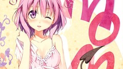 Dress pink hair short hair wink to-love-ru momo velia deviluke