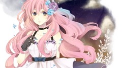 Dress pink hair vocaloid megurine luka