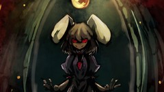 Dress red eyes anime girls brunettes short hair touhou animal 