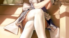 Dress red eyes anime girls maids touhou izayoi sakuya artwork 