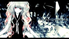 Dress red eyes long hair anime girls crying vocaloid megurine 