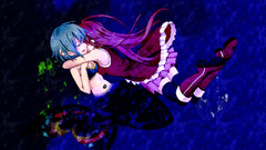 Dress redheads blue hair