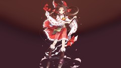 Dress reflections long hair anime girls boots brown eyes 