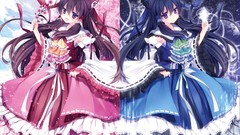 Dress Ribbons anime girls hakurei reimu touhou sara Meimu