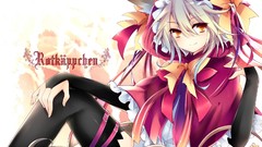 Dress Ribbons anime girls yellow eyes animal ears tails sum