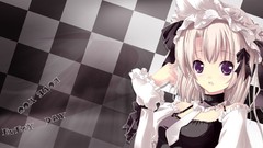 Dress Ribbons checkered purple