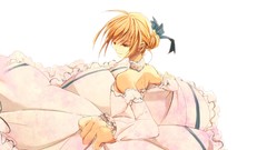 Dress saber blondes anime girls fate stay night type-moon fate 