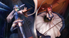 Dress scythe redheads cleavage