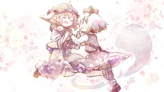 Dress short hair flower petals konpaku youmu touhou saigyouji 