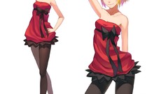 Dress stockings blondes Simple Background high heels