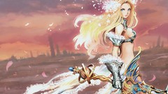 Dress Swords blondes long hair