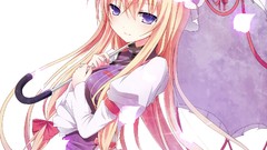 Dress Umbrellas blondes blush anime girls blue eyes touhou 