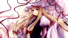 Dress Umbrellas hats Ribbons bows fans blondes smiling long 