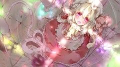 Dress Vampires red eyes anime girls touhou flandre scarlet 