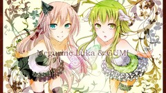 Dress vocaloid megurine luka thigh highs Megpoid Gumi