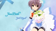 Dress wedding anime girls nagato yuki the melancholy of haruhi 