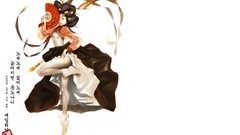 Dress white background anime girls artwork Simple Background 